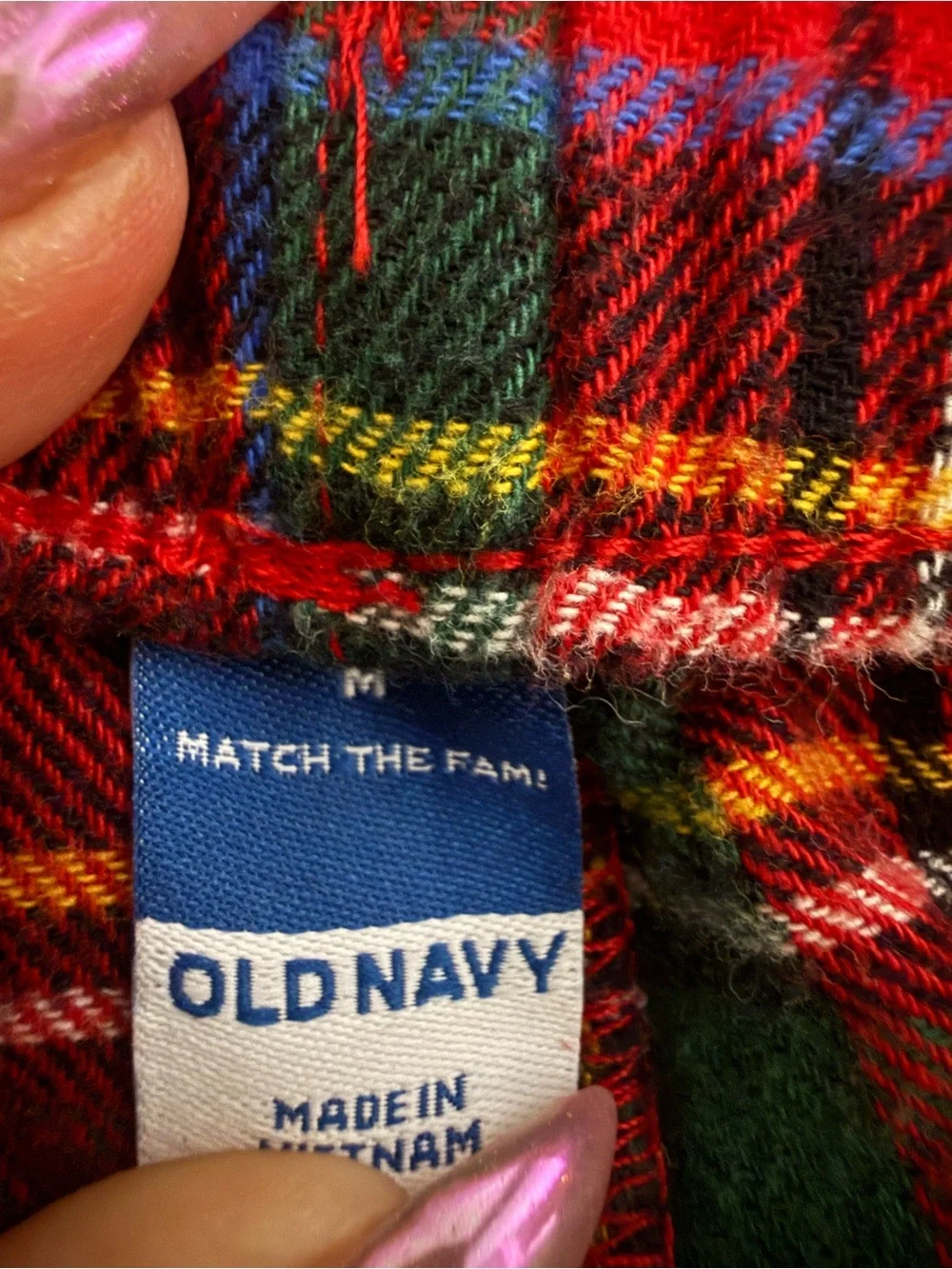 Old Navy Kids Red Tartan Plaid Pajama Pants